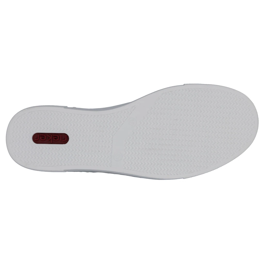Rieker Plateausneaker mit Zierreißverschluss seitlich Freizeitschuh Halbschuh Schnürschuh online bestellen Bestseller