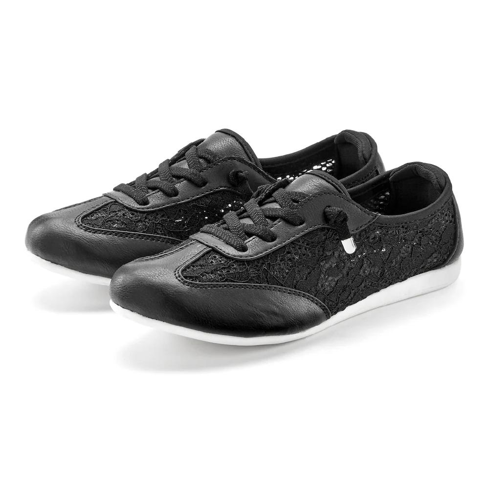 LASCANA Sneaker »Slip In Sneaker Freizeitschuh Halbschuh« mit modischen Spitzendetails VEGAN Discount Store für neue Produkte