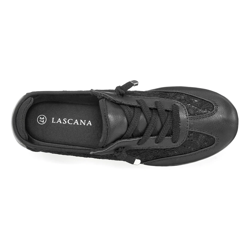LASCANA Sneaker »Slip In Sneaker Freizeitschuh Halbschuh« mit modischen Spitzendetails VEGAN Discount Store für neue Produkte