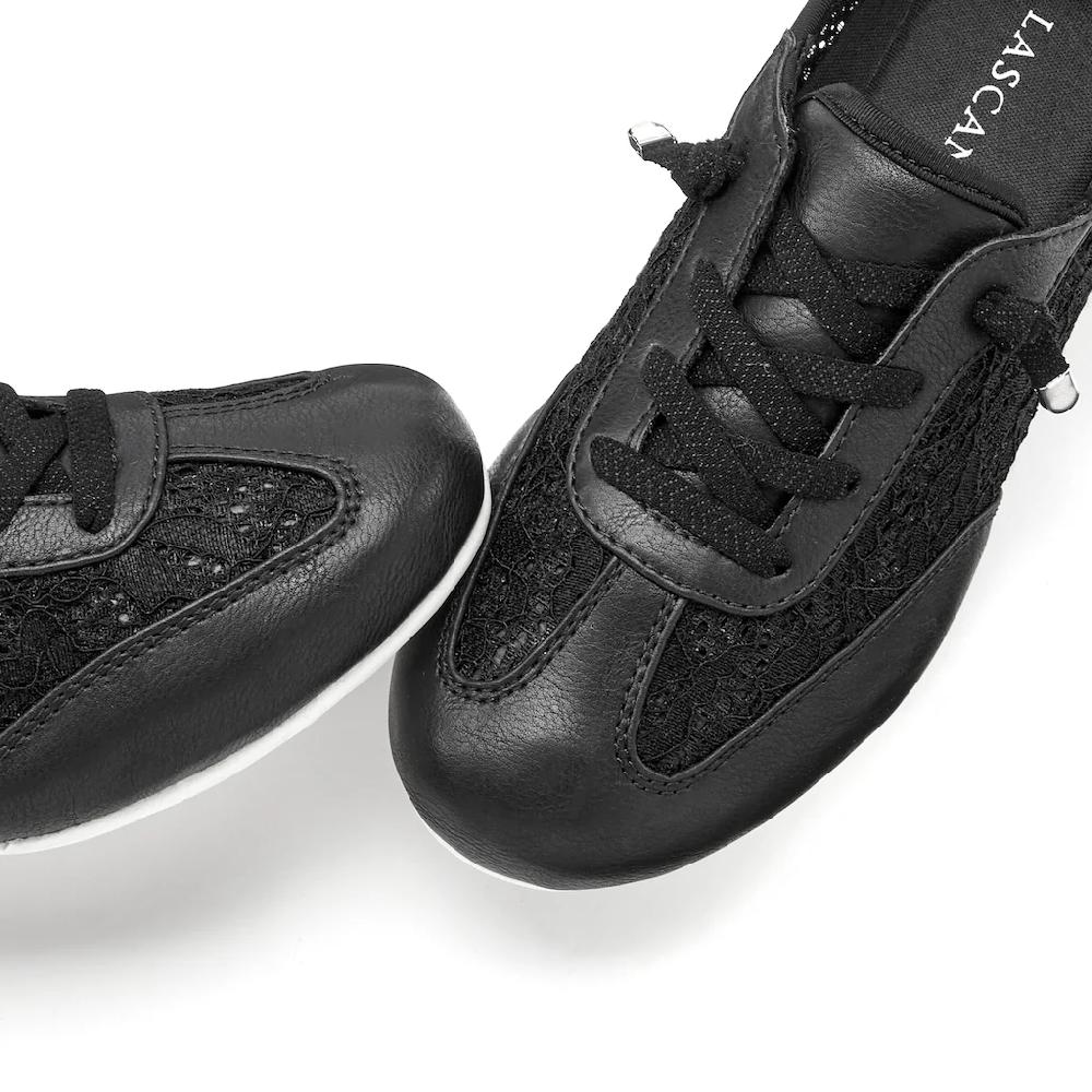 LASCANA Sneaker »Slip In Sneaker Freizeitschuh Halbschuh« mit modischen Spitzendetails VEGAN Discount Store für neue Produkte