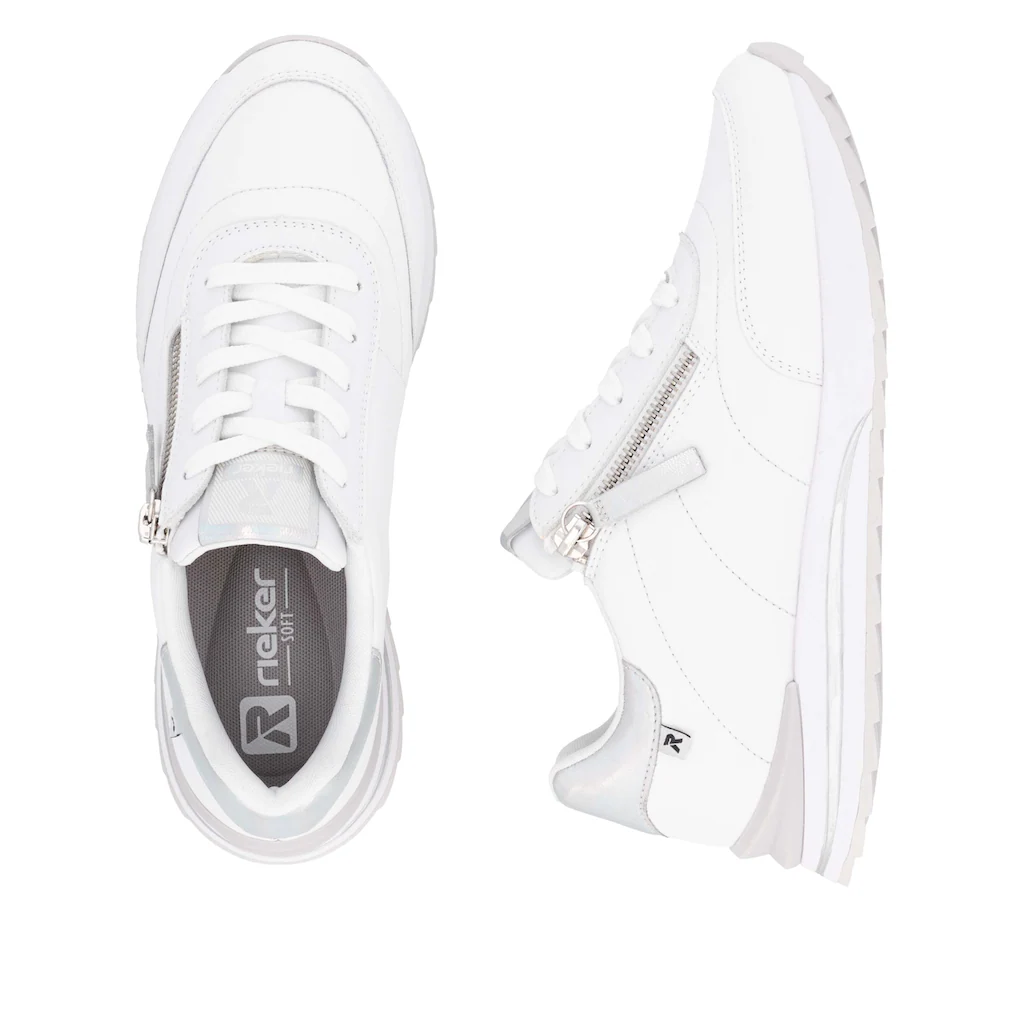 RIEKER Sport Plateausneaker Freizeitschuh Halbschuh Schürschuh in schmaler Form ▷ für Outlet