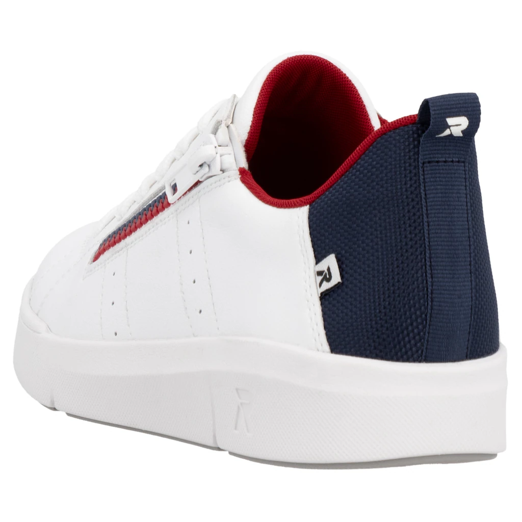 RIEKER Sport Sneaker Schnürung und Reißverschluss Freizeitschuh Halbschuh Schnürschuh ▷ für Hotsell