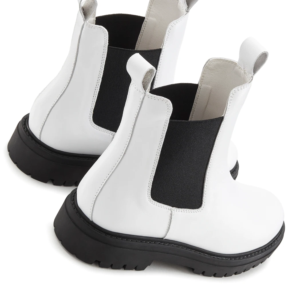 Elbsand Stiefelette Chelseaboots Schlupfstiefel Bikerboots aus Leder ▷ für im Angebot