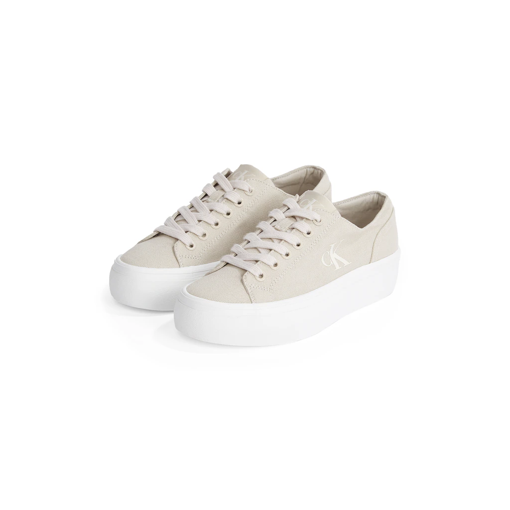 Calvin Klein Jeans Plateausneaker »VULC FLATFORM LOW CV MG« Schnürschuh Freizeitschuh Halbschuh mit seitlichem Logo bestellen Schlussverkauf