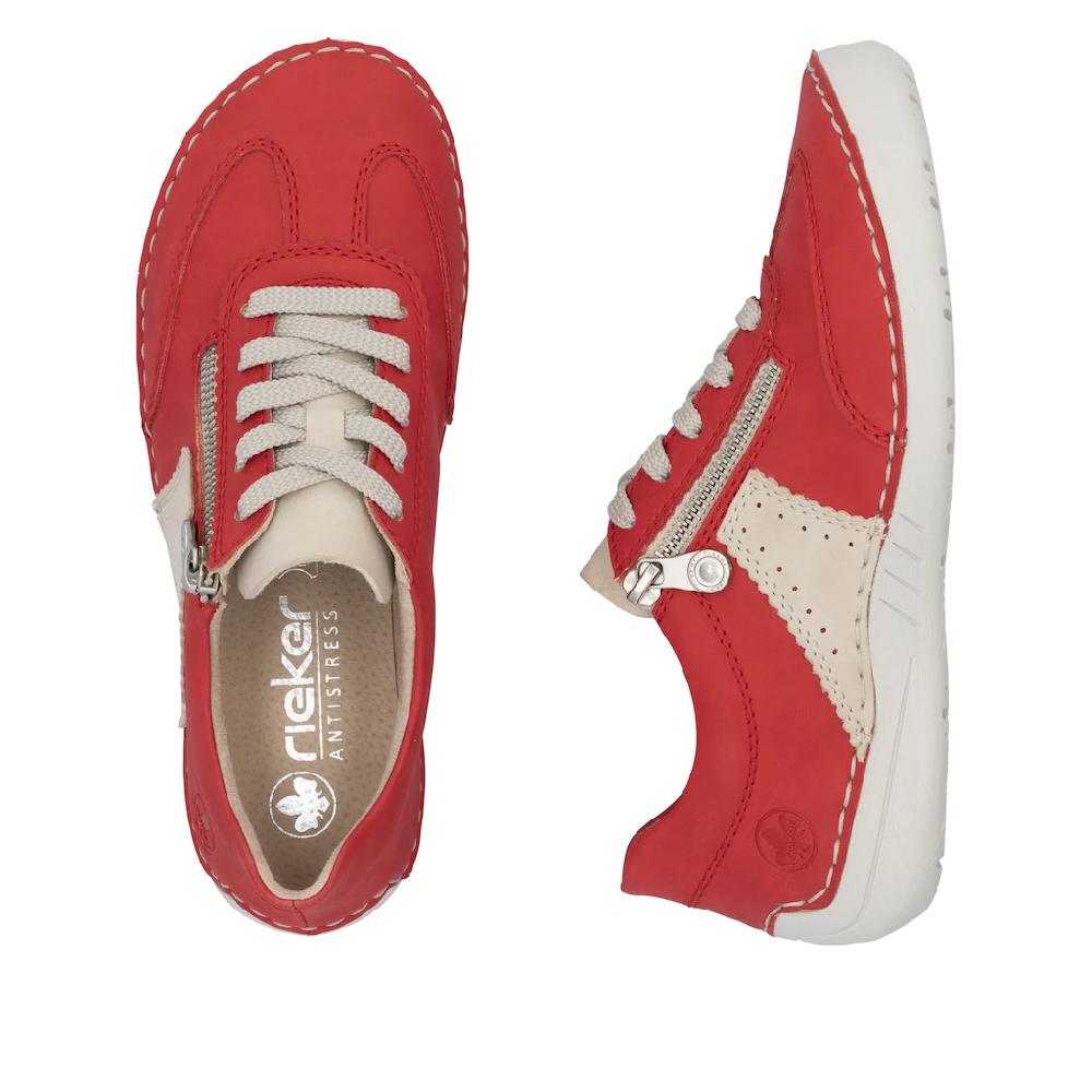 Rieker Sneaker Halbschuh Freizeitschuh Schnürschuh mit Reißverschluss online bestellen Exklusivangebot