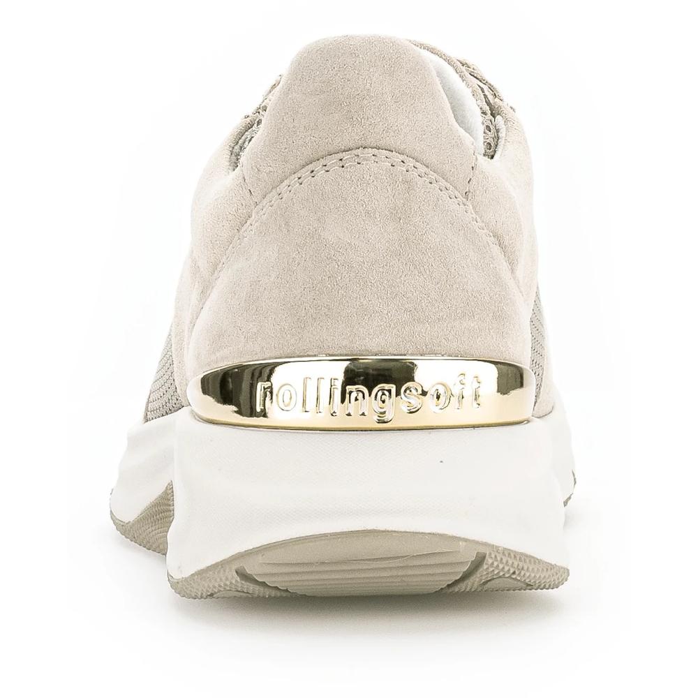Gabor Rollingsoft Keilsneaker Freizeitschuh Halbschuh Schnürschuh Logoschriftzug an der Ferse kaufen Lagerräumung