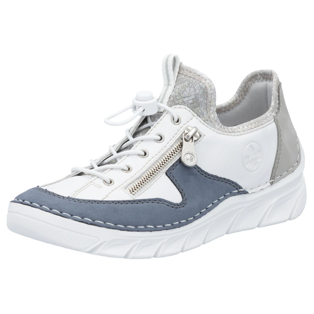 Rieker Slip-On Sneaker Slipper Freizeitschuh mit kontrastfarbenen Besätzen online kaufen Top Angebot