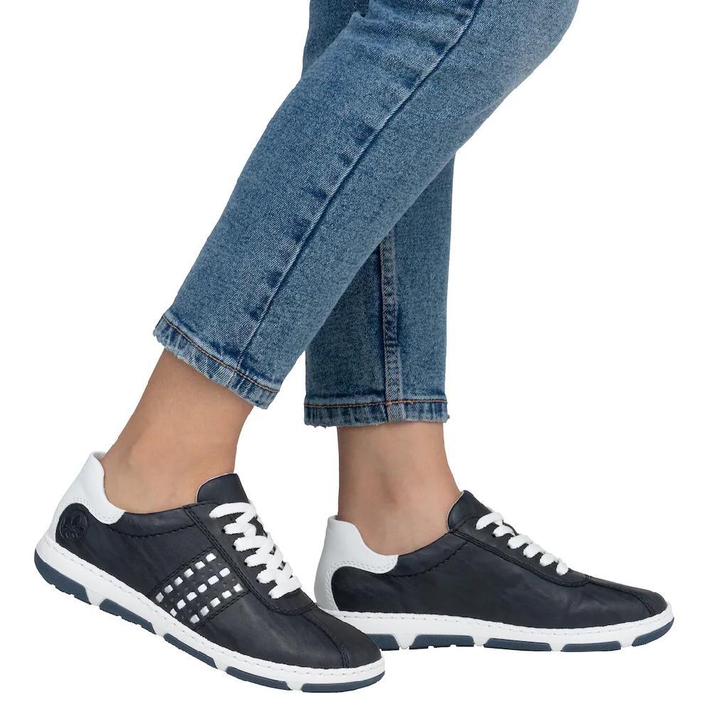 Rieker Sneaker Halbschuh Freizeitschuh Schnürschuh mit gepolstertem Schaftrand kaufen Tägliche Deals