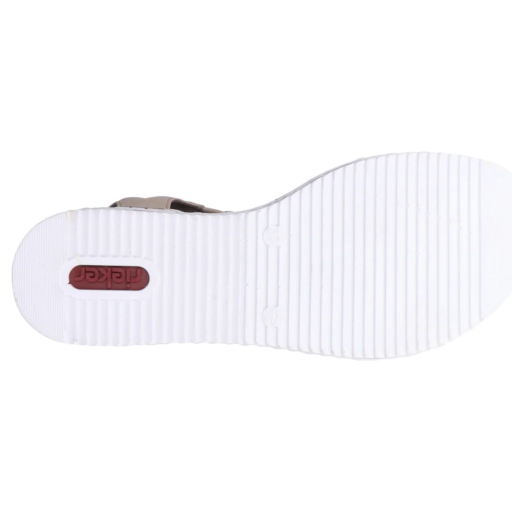 Rieker Sandale Sommerschuh Sandalette Keilabsatz in geflochtenem Look online kaufen VIP-Rabatte