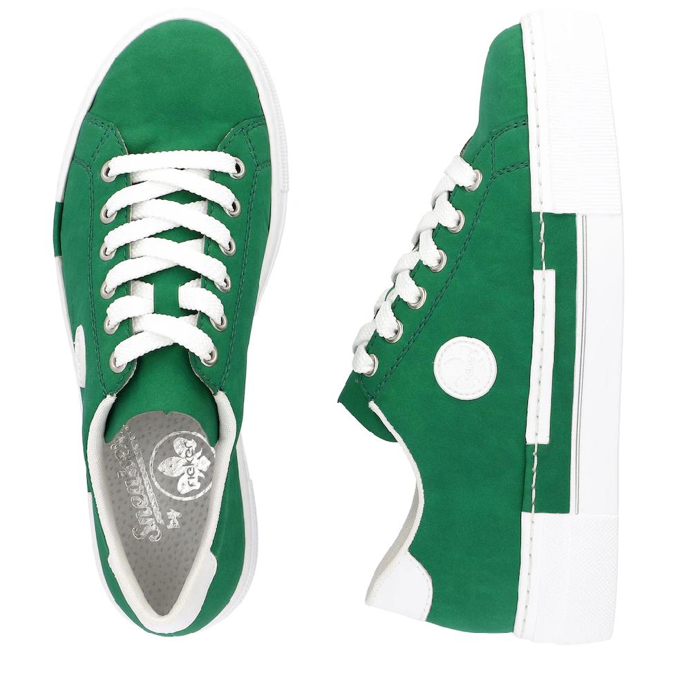 Rieker Sneaker Freizeitschuh Halbschuh Schnürschuh mit Plateausohle kaufen Tiefpreis