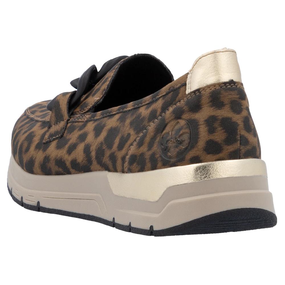 Rieker Loafer Slipper Slip-on Sneaker Halbschuh mit modischer Zierkette bestellen Nur für heute