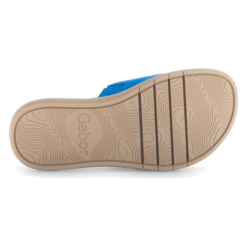 Gabor Pantolette Plateau Sommerschuh Schlappen mit großer Zierschnalle kaufen Discount Store für neue Produkte