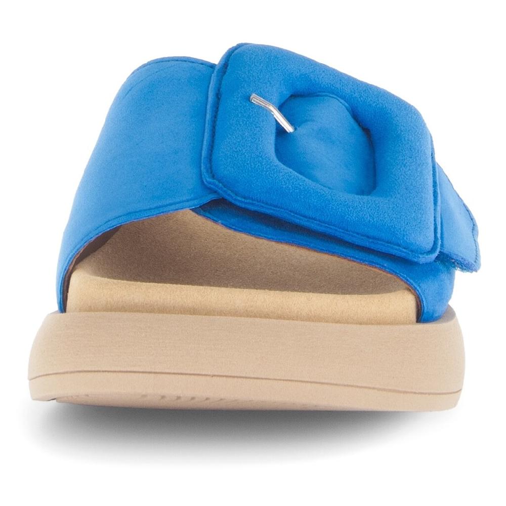 Gabor Pantolette Plateau Sommerschuh Schlappen mit großer Zierschnalle kaufen Discount Store für neue Produkte
