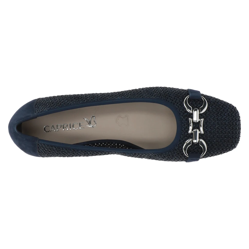 Caprice Ballerina Blockabsatz Bequemschuh Businessschuh mit Schmuckelement Günstig kaufen