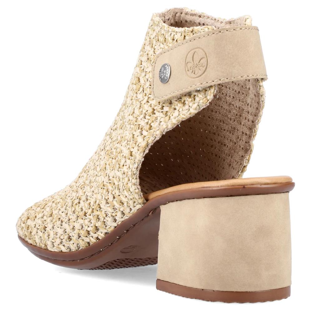 Rieker Sandalette Sommerschuh Sandalette Blockabsatz in modischer Flecht-Optik kaufen Saisonschlussverkauf