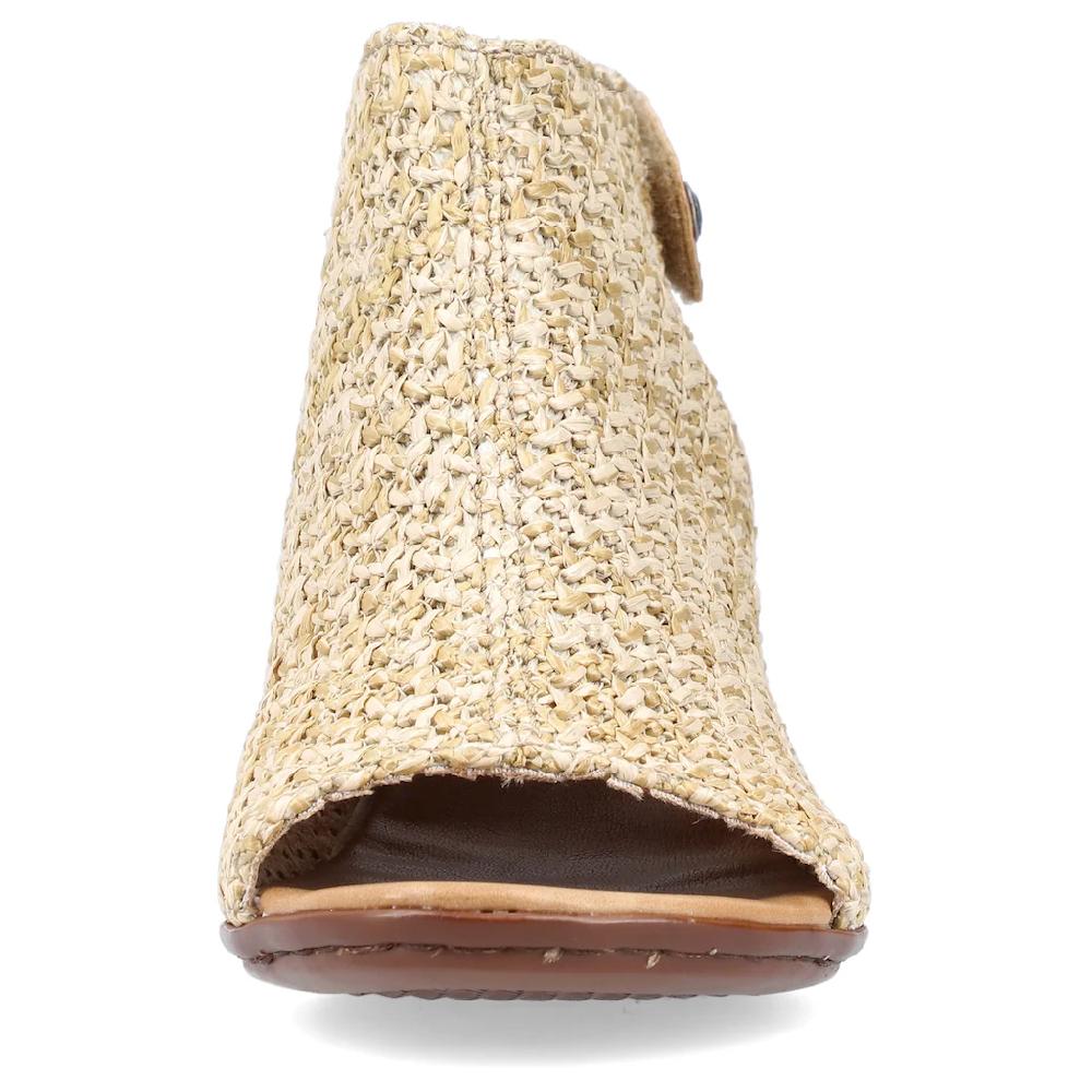Rieker Sandalette Sommerschuh Sandalette Blockabsatz in modischer Flecht-Optik kaufen Saisonschlussverkauf