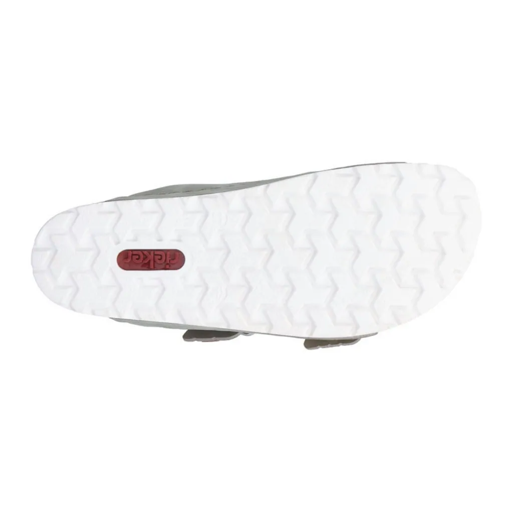 Rieker Pantolette Sommerschuh Schlappen mit verstellbaren Schnallen Weihnachtsangebot