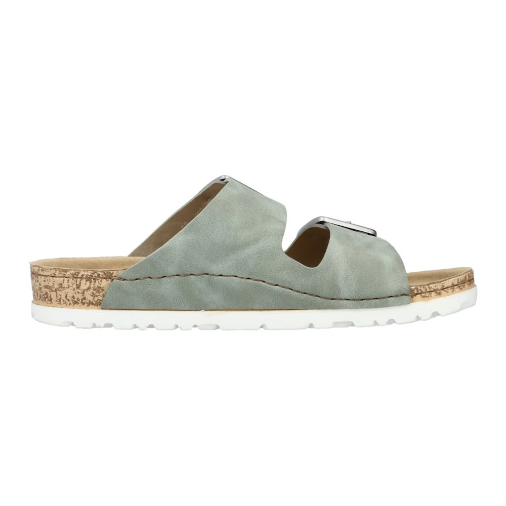 Rieker Pantolette Sommerschuh Schlappen mit verstellbaren Schnallen Weihnachtsangebot