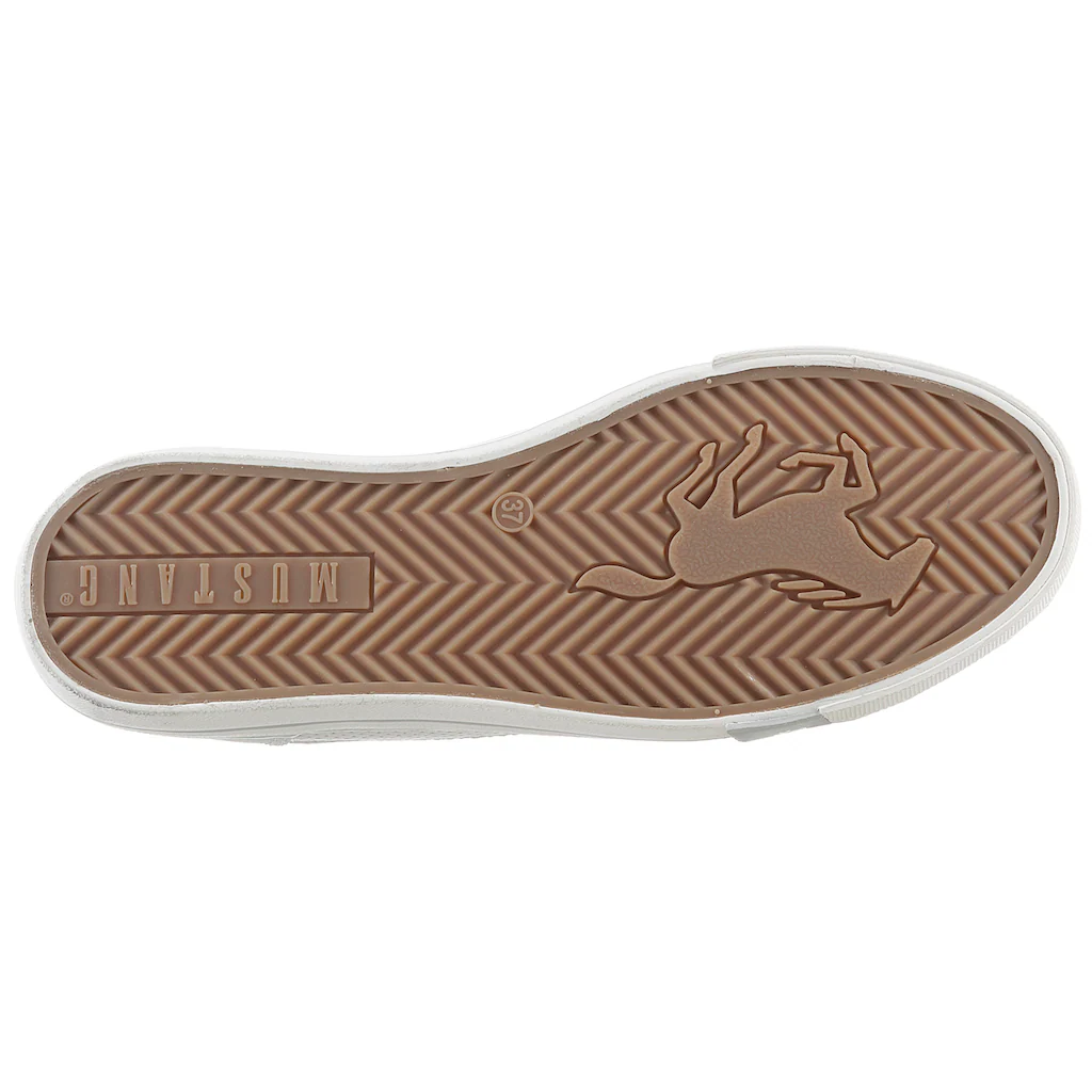 Mustang Shoes Sneaker mit Synthetikfersenfleck online kaufen Vatertagsangebot