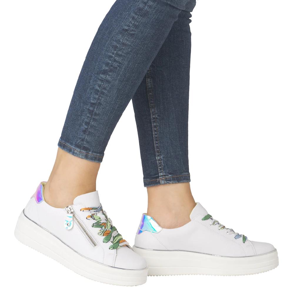 Remonte Plateausneaker Freizeitschuh Halbschuh Schnürschuh mit seitlichem Reißverschluss bestellen Top Angebot