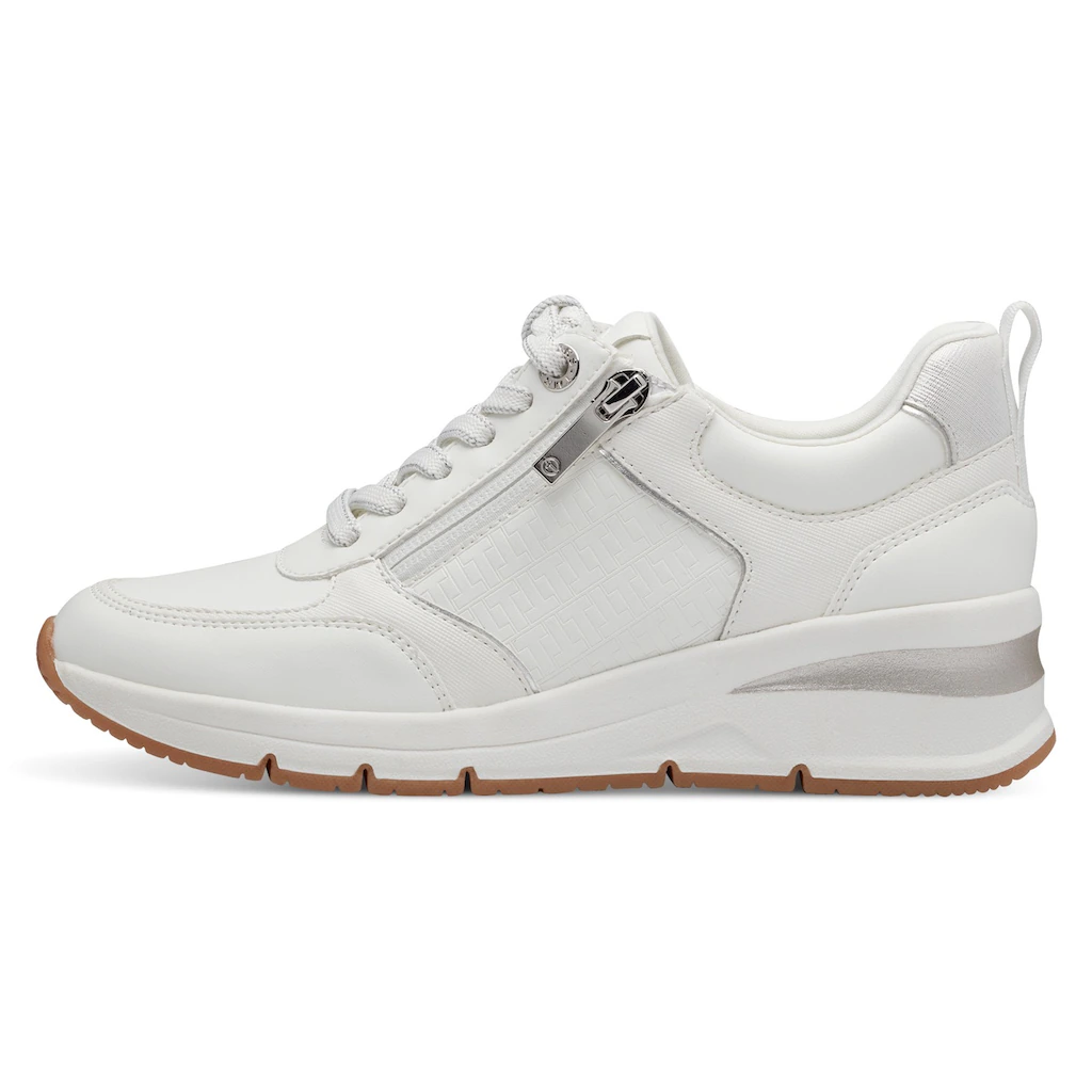 Tamaris Keilsneaker Freizeitschuh Halbschuh Schnürschuh mit Außenreißverschluss online kaufen Exklusive Angebote