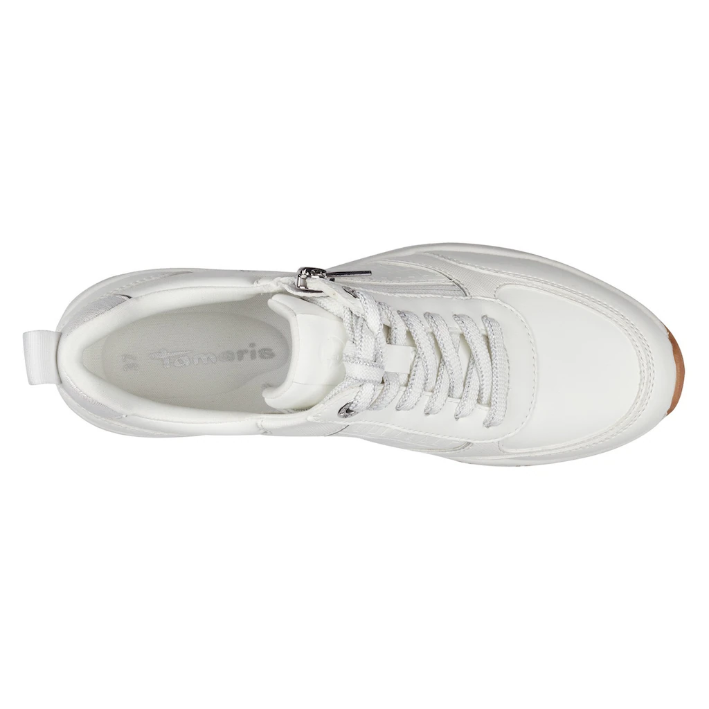 Tamaris Keilsneaker Freizeitschuh Halbschuh Schnürschuh mit Außenreißverschluss online kaufen Exklusive Angebote