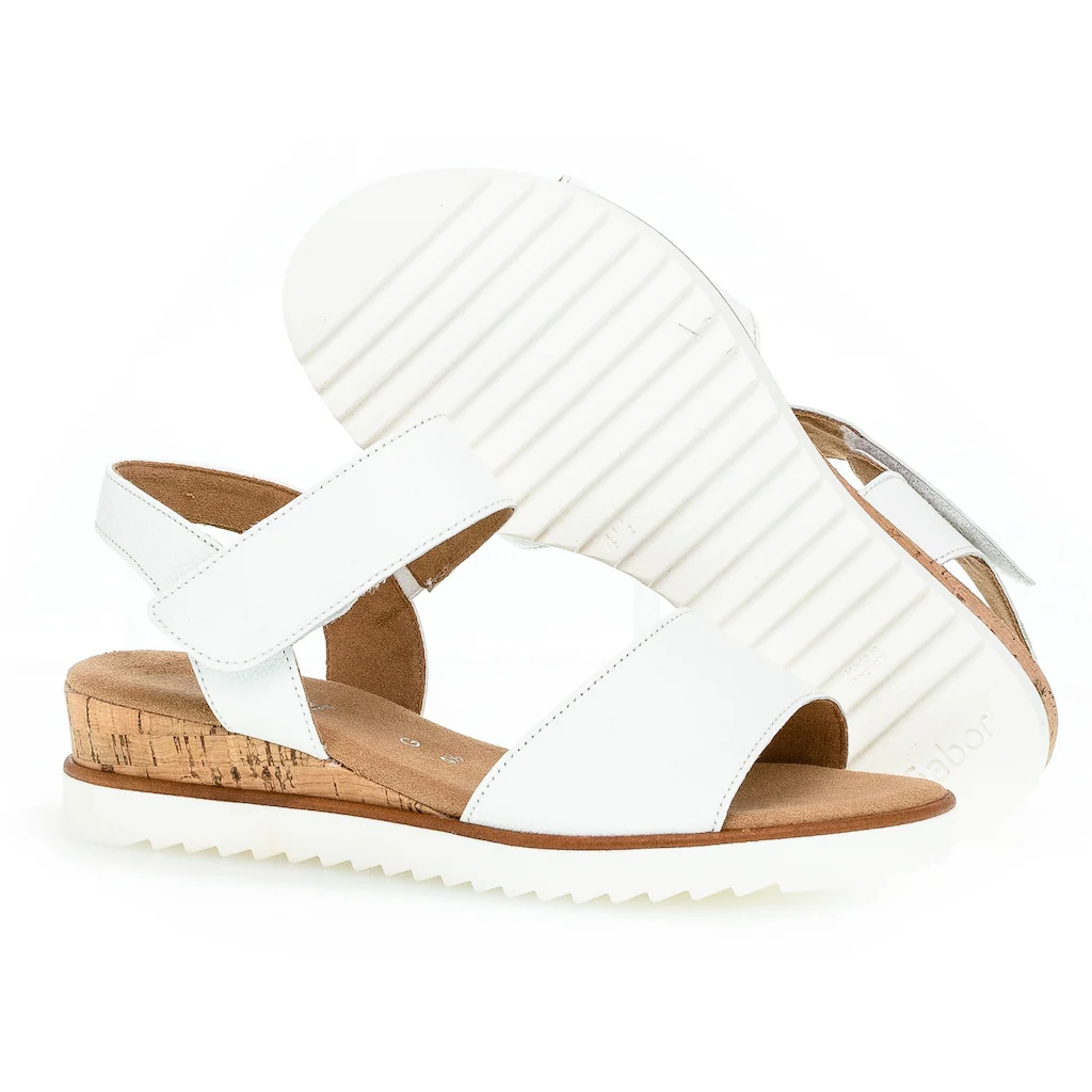 Gabor Sandalette »GENUA« Sommerschuh Sandale Keilabsatz mit Klettverschluss Weite G online kaufen Super Sparpreis