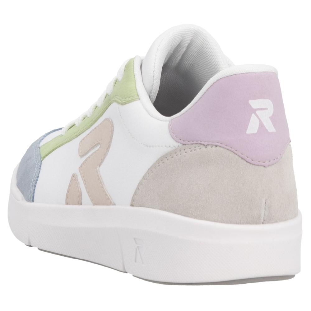 RIEKER Sport Plateausneaker Schnürschuh Halbschuh Freizeitschuh mit pastellfarbenen Akzenten online kaufen Zeitbegrenzte Promotion