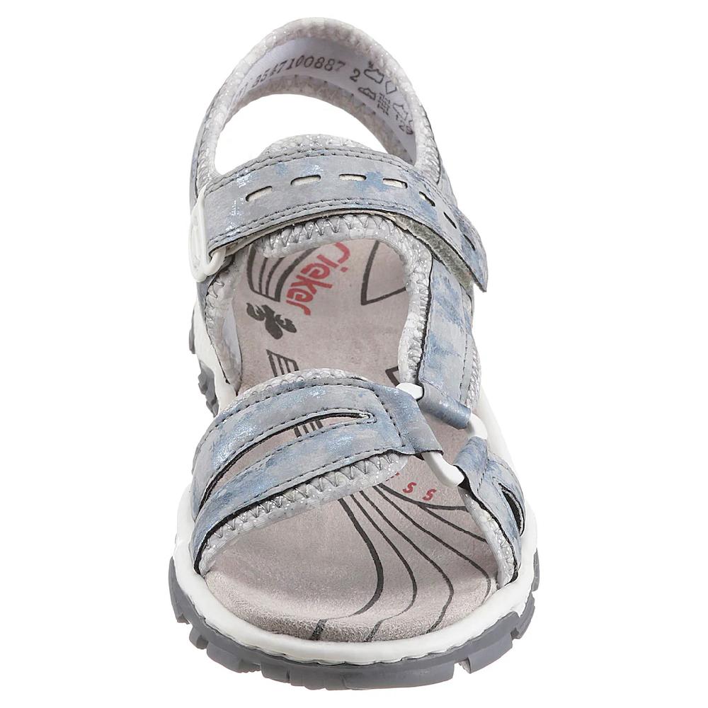 Rieker Riemchensandale Sommerschuh Sandalette Keilabsatz in Used-Optik online bestellen Discount Store für neue Produkte