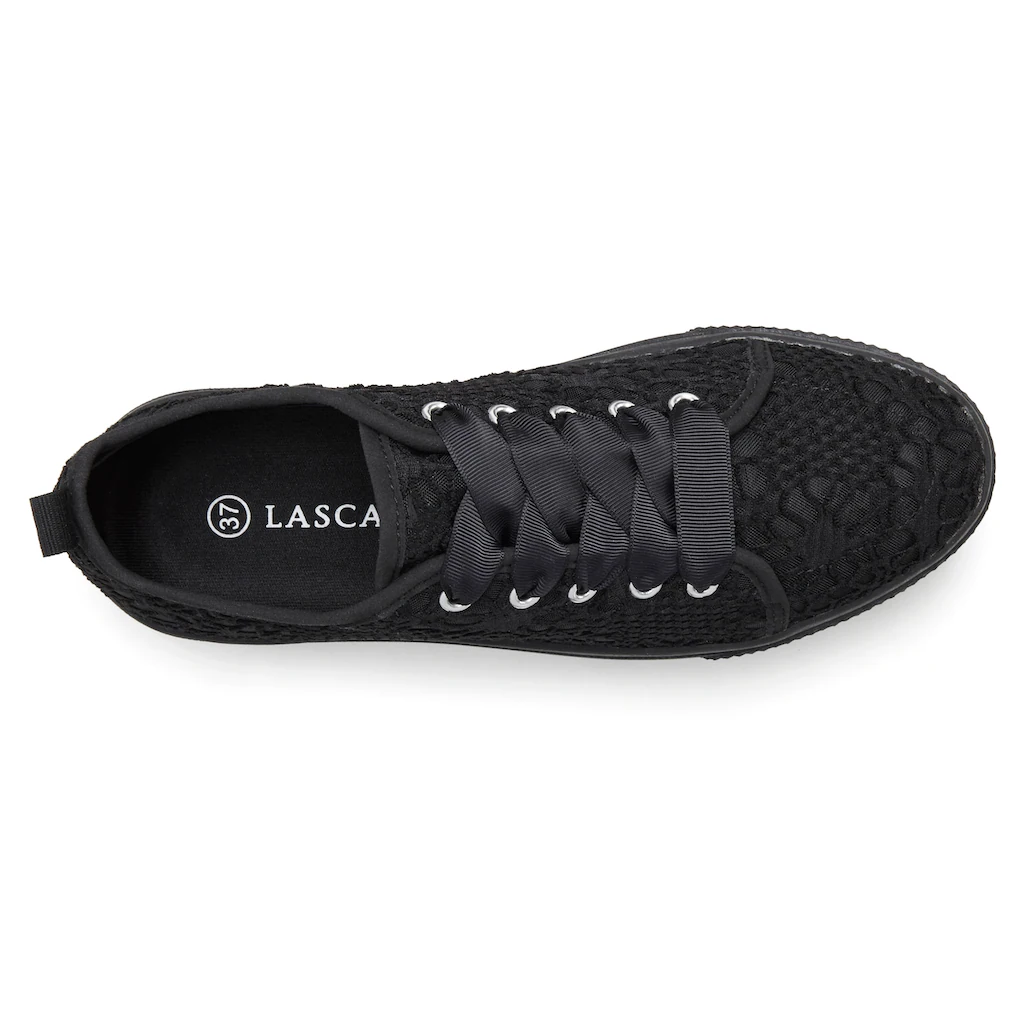 LASCANA Sneaker mit leichter Plateausohle und Spitze Schnürhalbschuhe Freizeitschuhe 50% Rabatt für begrenzte Zeit