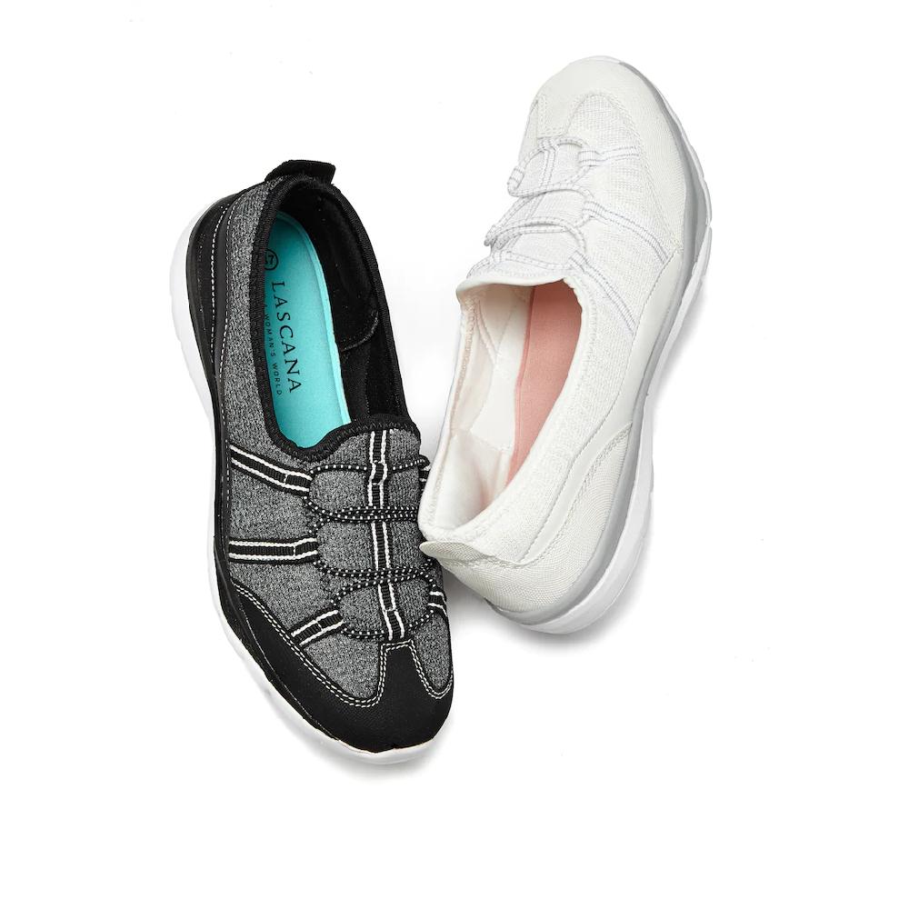 LASCANA Sneaker »Slip-On-Sneaker « im sportiven Look Halbschuh Freizeitschuh Slipper VEGAN ▷ für Günstiger Verkauf