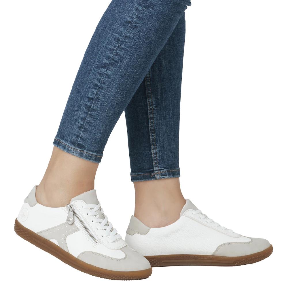 Rieker Sneaker Halbschuh Freizeitschuh Schnürschuh mit Reißverschluss online kaufen Versandkostenfrei