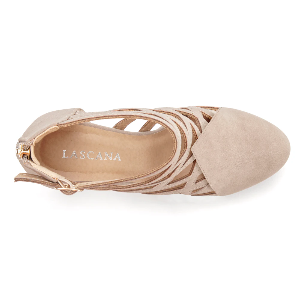 LASCANA Stiefelette Stiefel Boots mit Cut-Outs VEGAN Preisnachlass
