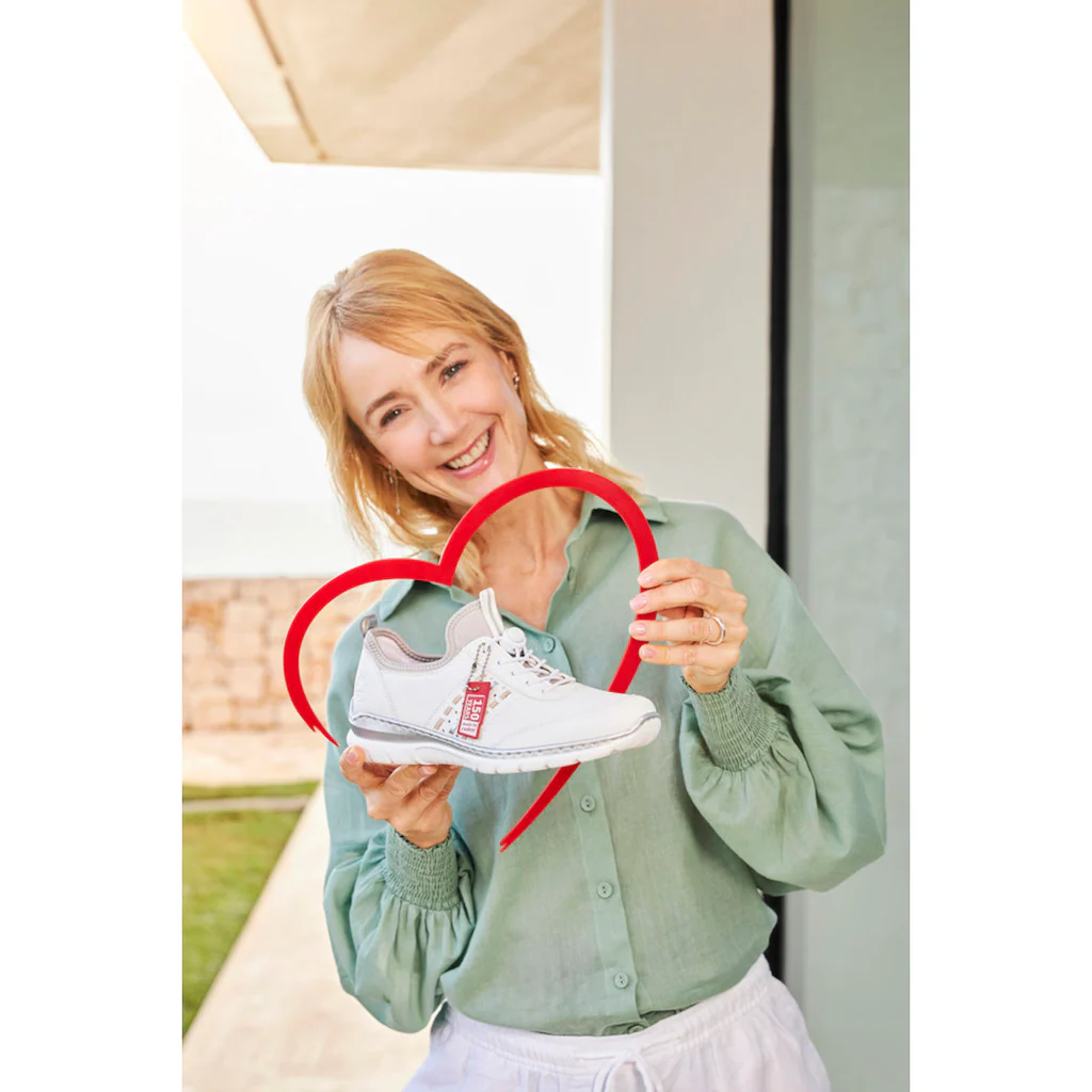 Rieker Slip-On Sneaker Slipper Schlupfschuh Freizeitschuh 150 Jahre RIEKER Jubiläumsartikel ▷ für Saisonschlussverkauf