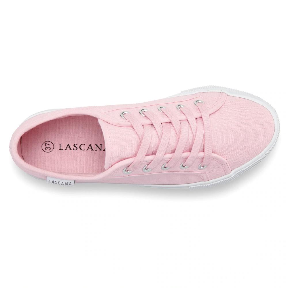 LASCANA Sneaker Schnürhalbschuh Freizeitschuh aus Textil mit Plateausohle online kaufen Weihnachtsangebot