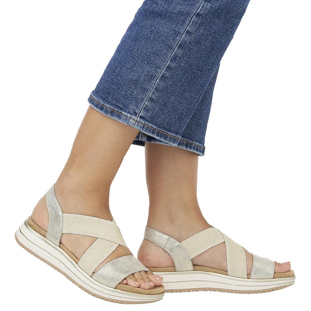 Remonte Riemchensandale Sommerschuh Sandalette Keilabsatz mit praktischem Gummizug online kaufen Tiefpreis
