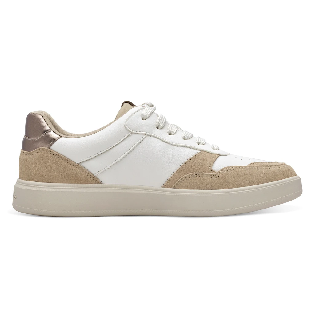 Tamaris Plateausneaker Freizeitschuh Halbschuh Schnürschuh mit Kontrastbesätzen kaufen Letzte 2 Tage