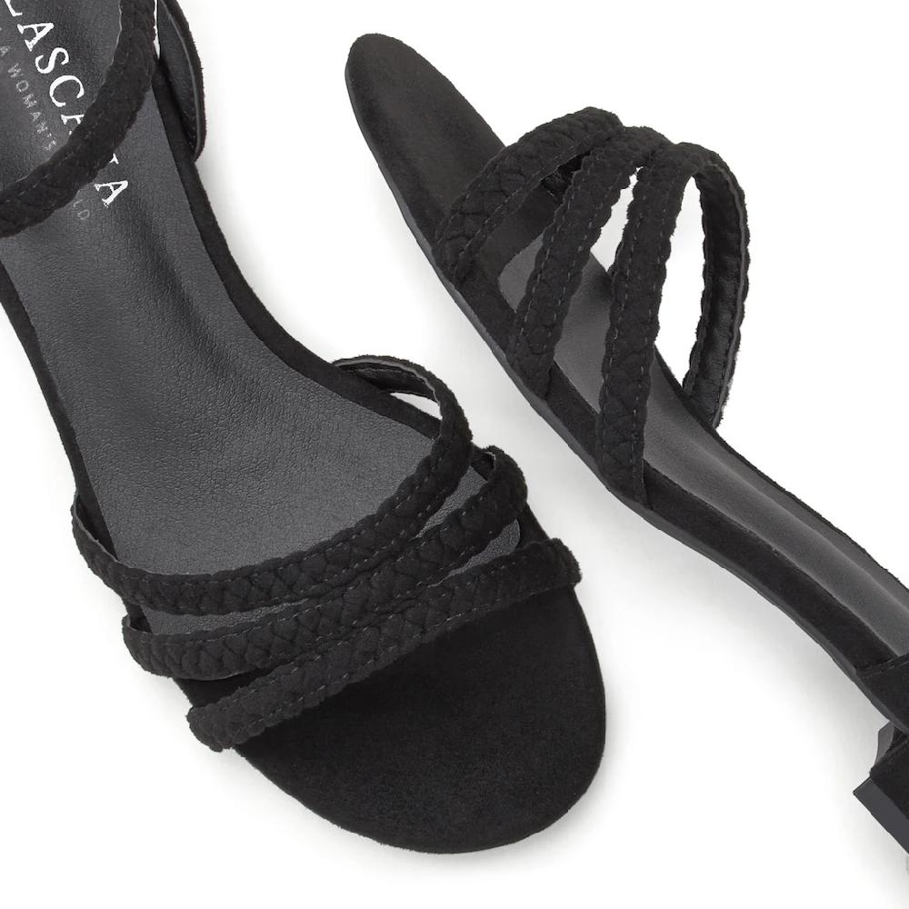 LASCANA Sandale Sandalette Sommerschuh mit geflochtenen Riemchen VEGAN kaufen Sonderangebot der Fabrik