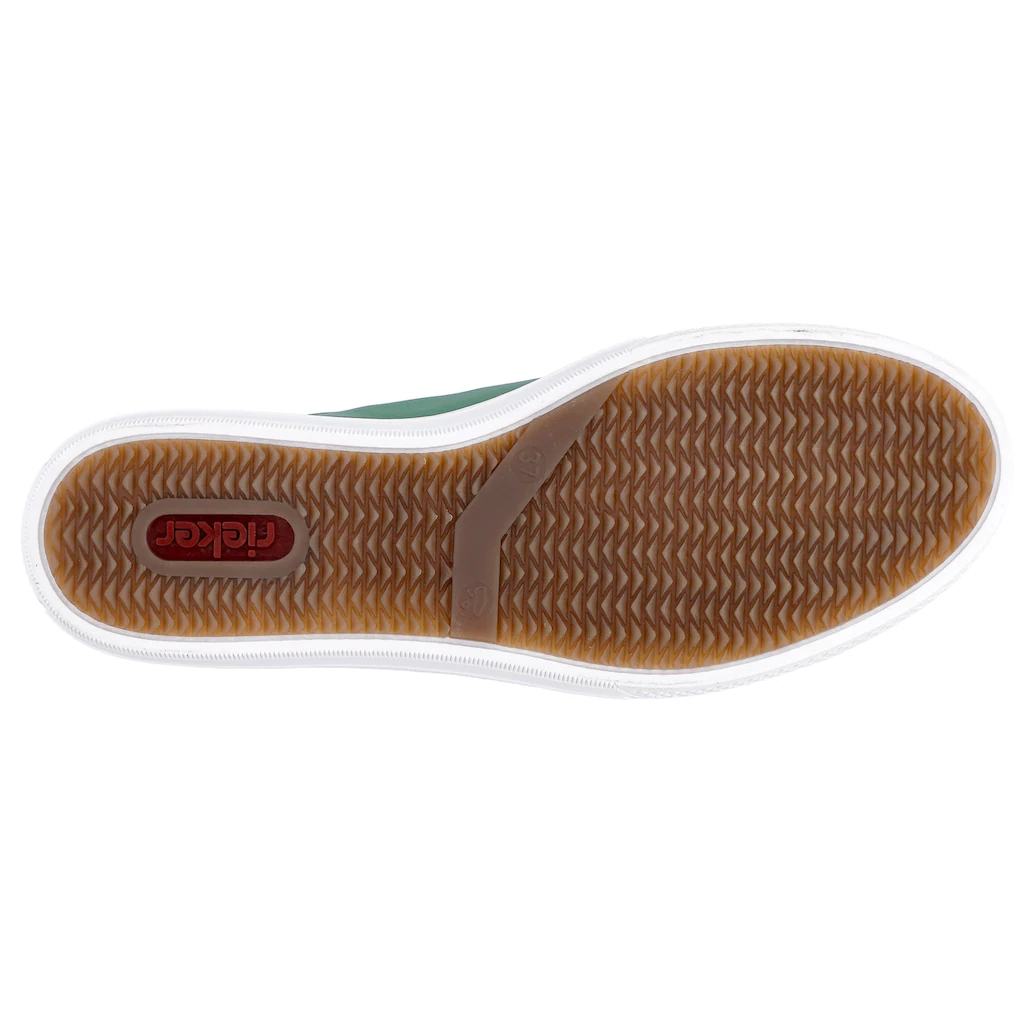 Rieker Plateausneaker mit seitlichem Reißverschluss Freizeitschuh Halbschuh Schnürschuh online kaufen zollfrei