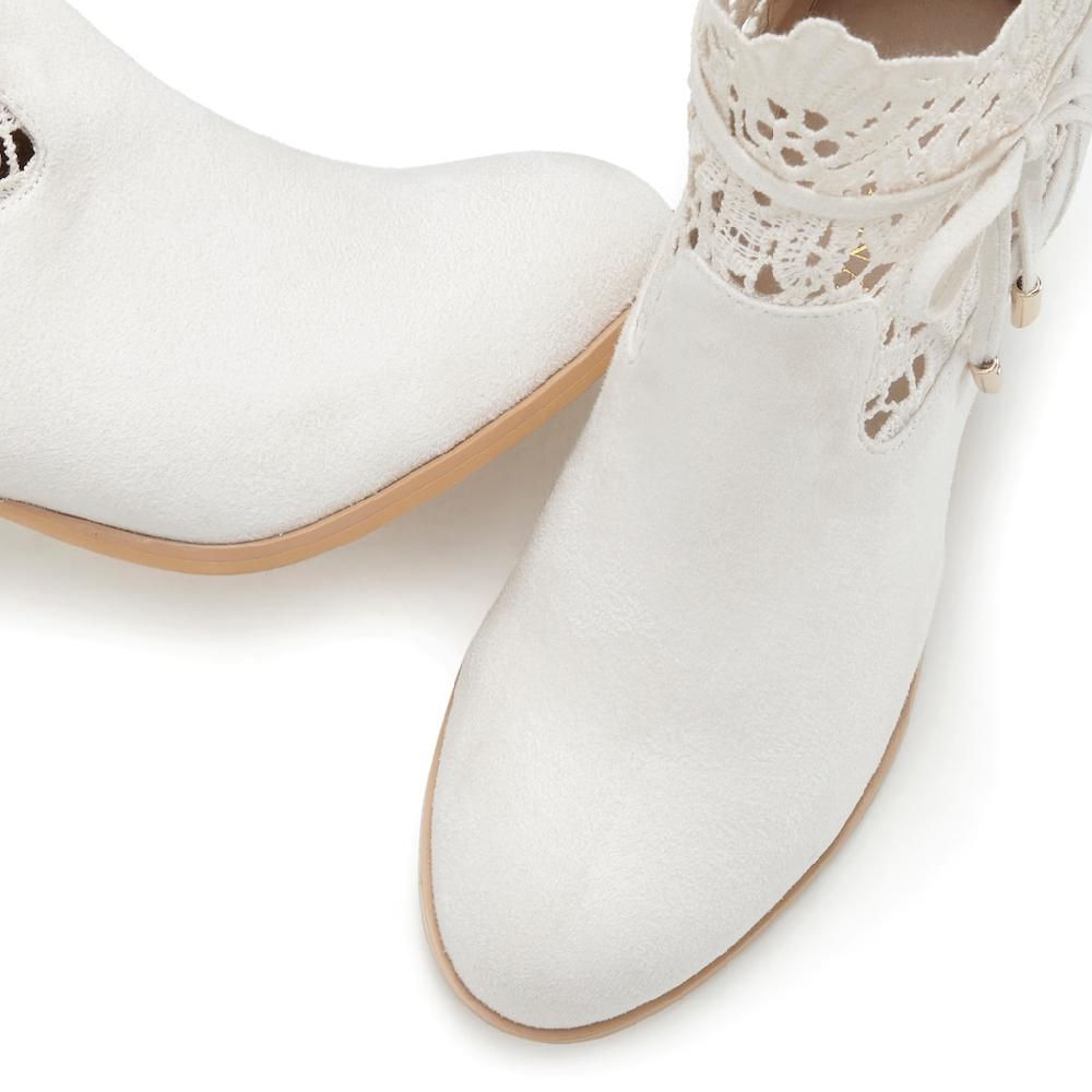 LASCANA High-Heel-Stiefelette »Trachten-Schuh Dirndl-Schuh « mit modischer Spitze und bequemen Blockabsatz Ankle Boot Stiefel online kaufen Rabatte dieses Monats