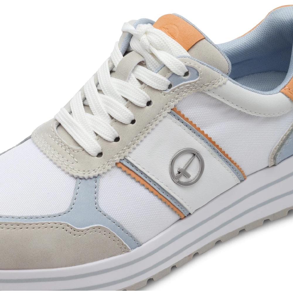 Tamaris Plateausneaker Freizeitschuh Halbschuh Schnürschuh mit farbigen Besätzen online bestellen Blitzverkäufe