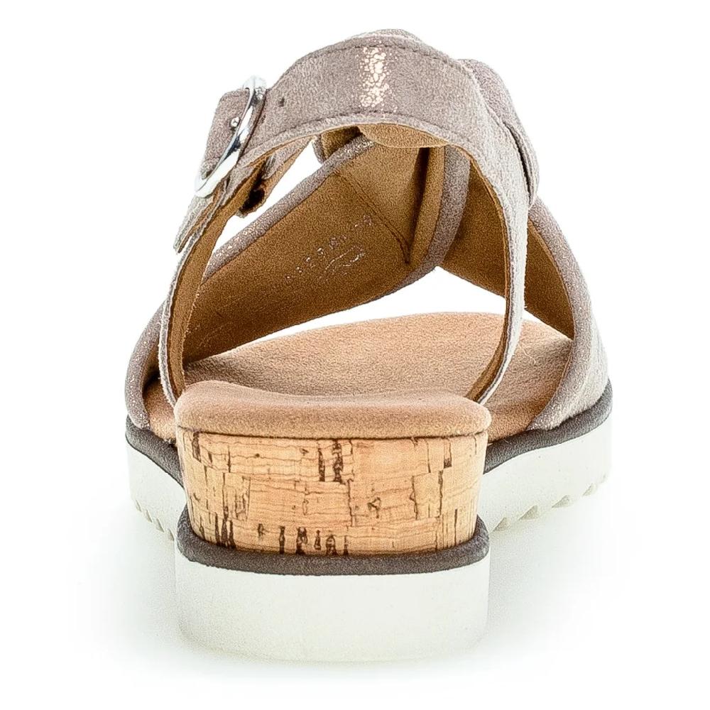 Gabor Keilsandalette »GENUA« Sommerschuh Sandale Keilabsatz mit Metallic-Effekt online bestellen Rabatt
