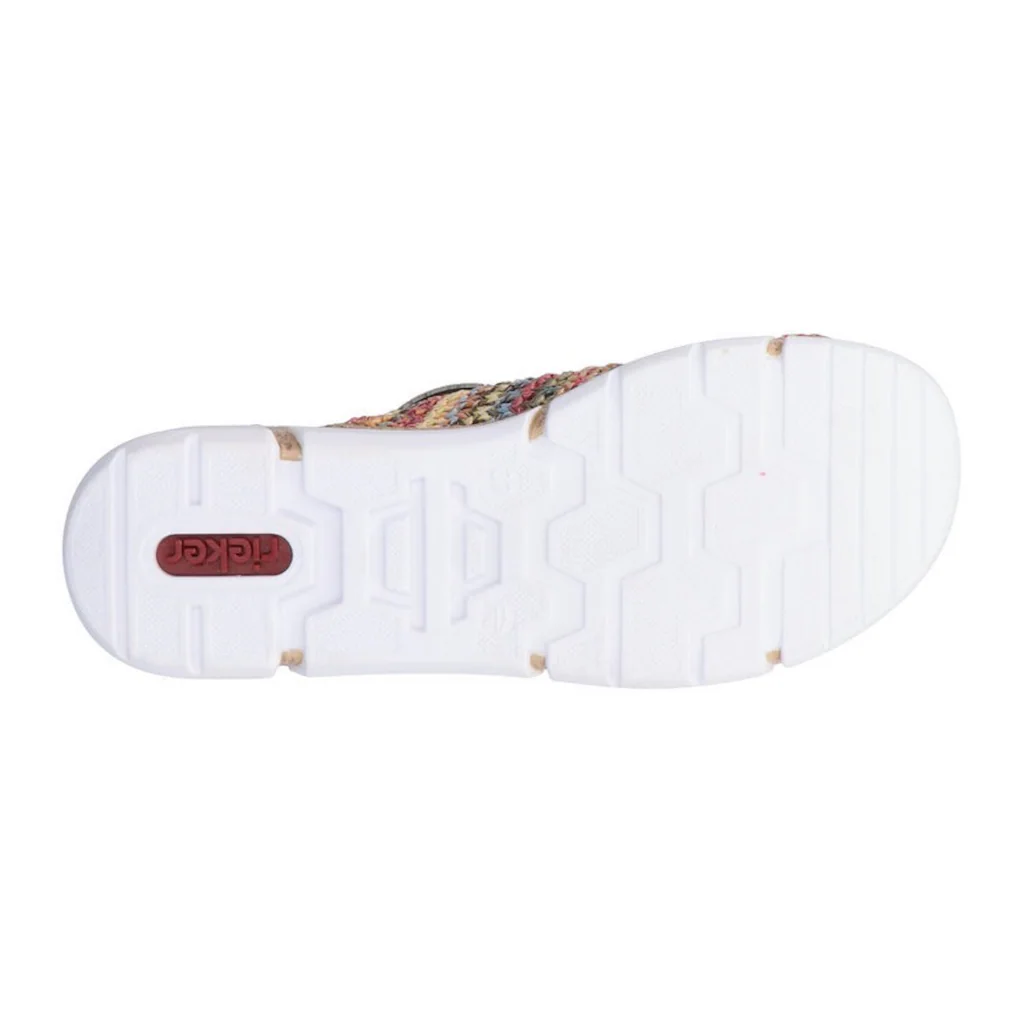 Rieker Pantolette Keilabsatz Sommerschuh Schlappen im Sommerlook online bestellen Räumungsverkauf