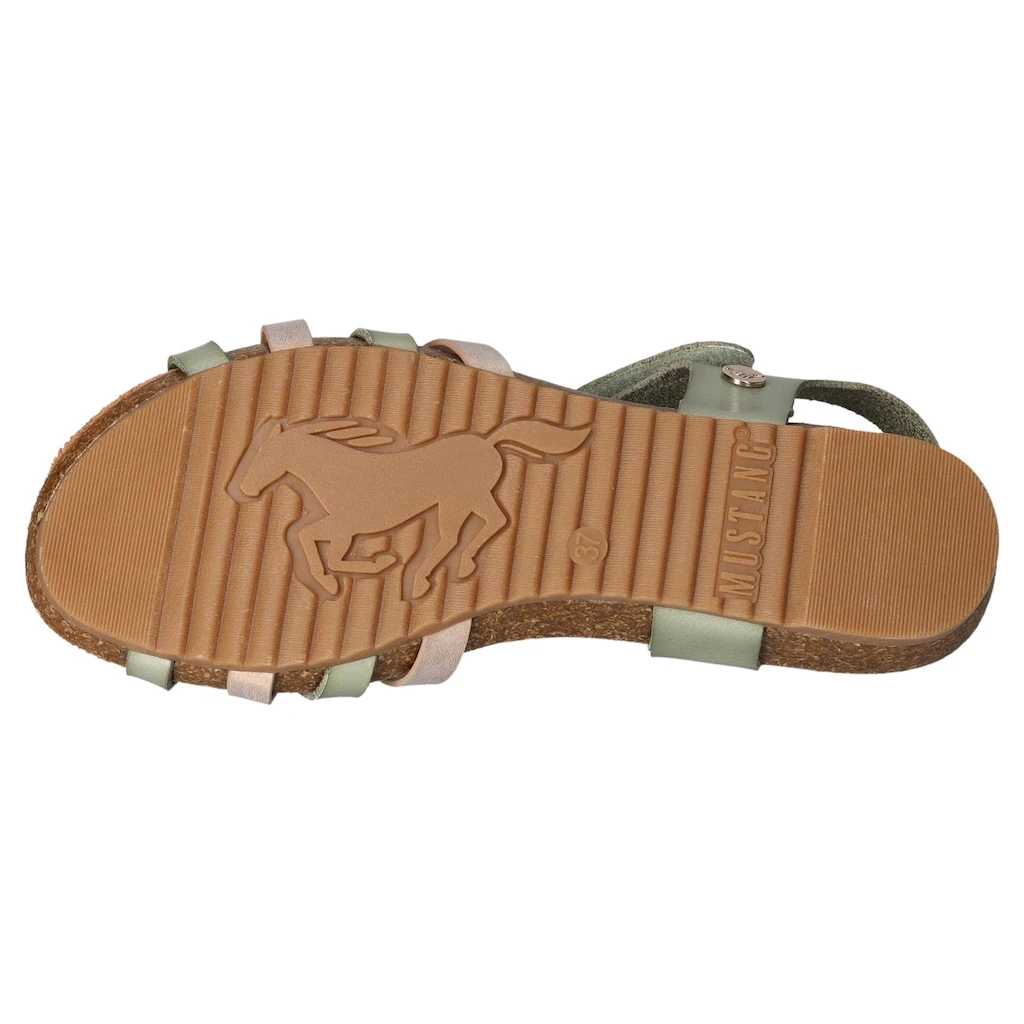 Mustang Shoes Riemchensandale Sommerschuh Sandalette Klettschuh mit Klettverschluss-Riemchen bestellen Tiefpreis