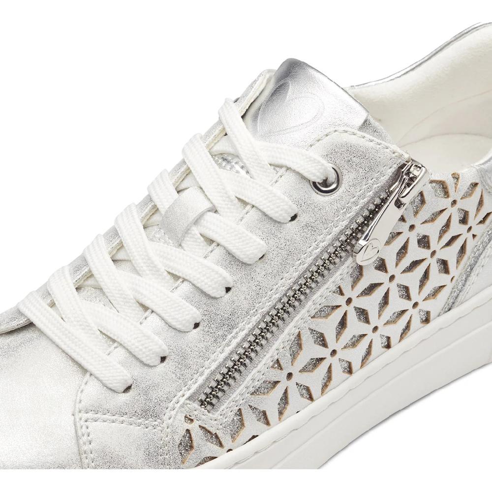 MARCO TOZZI Plateausneaker Freizeitschuh Halbschuh Schnürschuh mit unterlegtem Lochmuster bestellen Im Verkauf