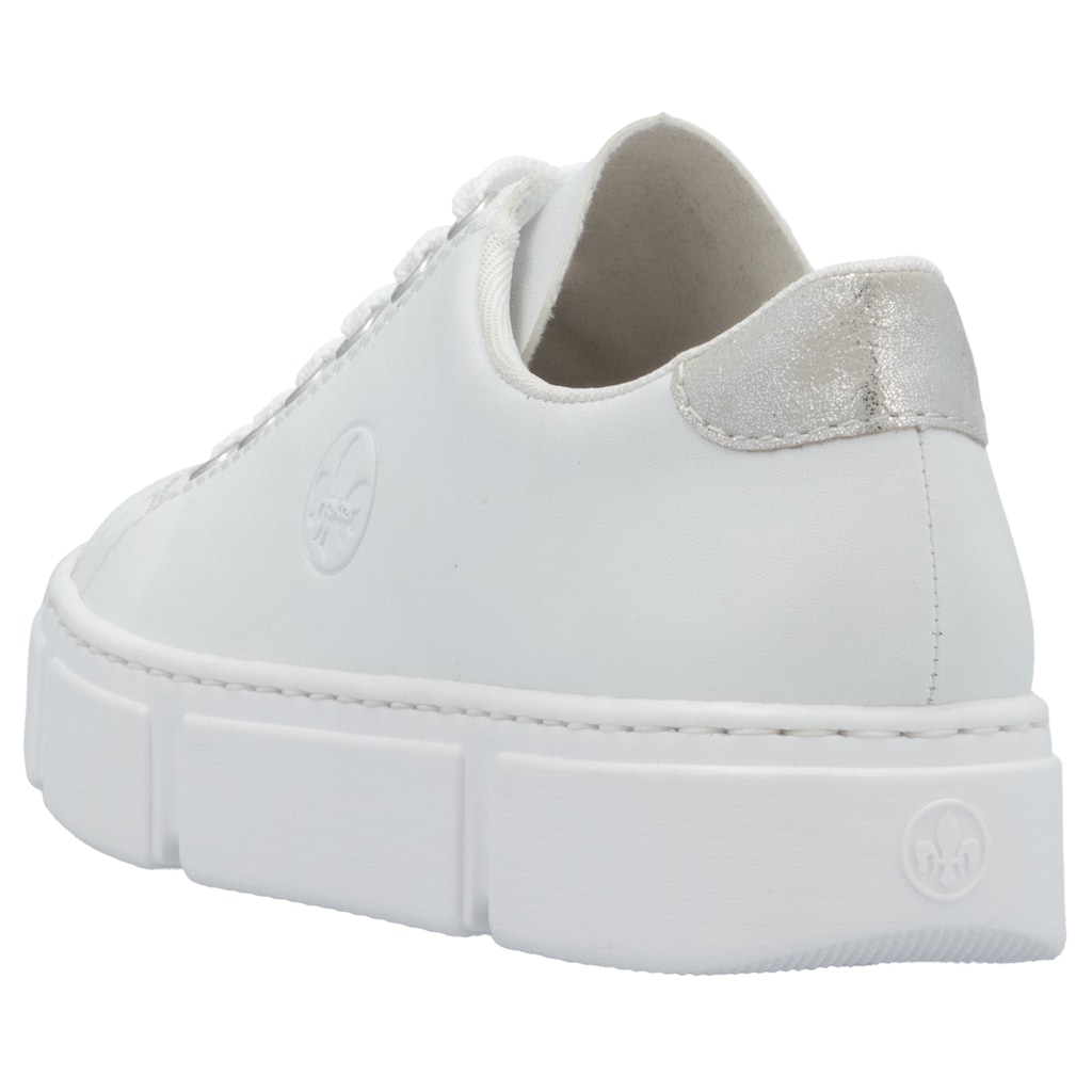 Rieker Plateausneaker in monochromer Optik Freizeitschuh Halbschuh Schnürschuh kaufen zollfrei