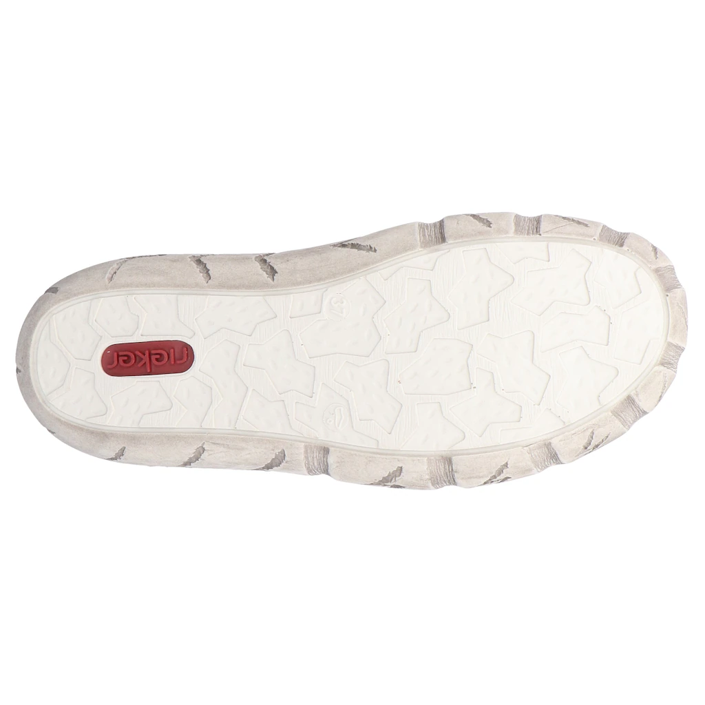 Rieker Sneaker Freizeitschuh Halbschuh Schlupfschuh mit bunter Ziernaht kaufen Günstiger Verkauf