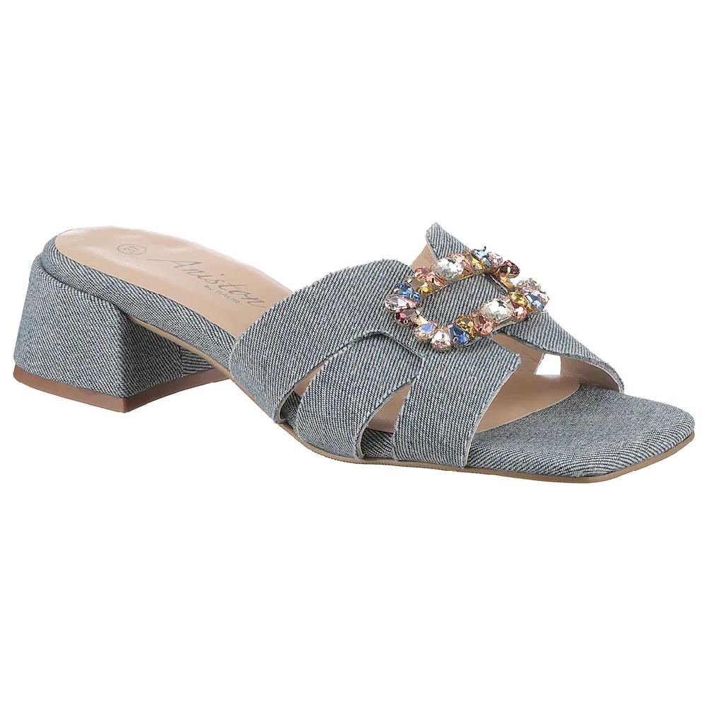 Aniston SHOES Pantolette Sommerschuh Festtagsschuh Blockabsatz - NEUE KOLLEKTION Versandkostenfrei