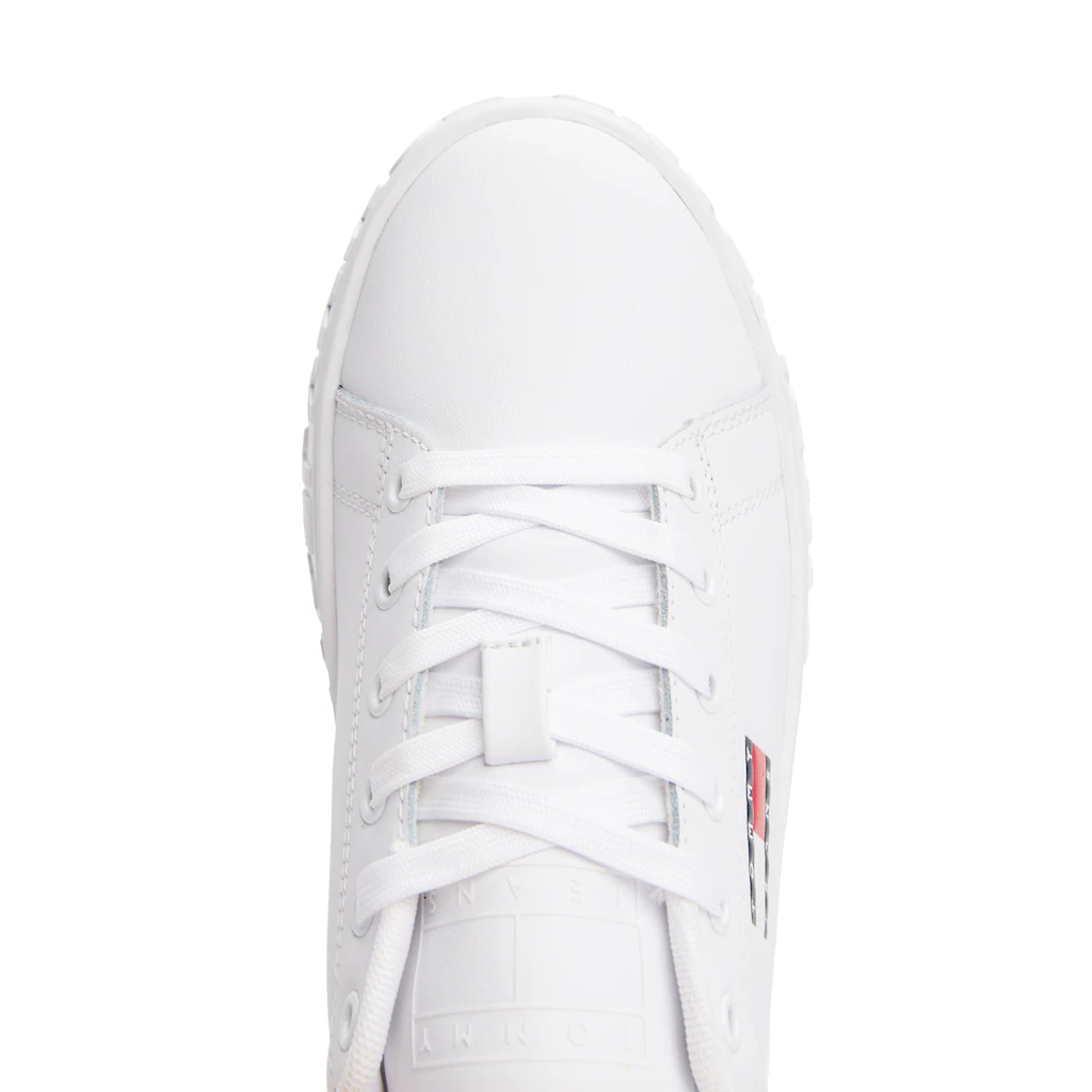 Tommy Jeans Plateausneaker »TJW LOGO OUTSOLE SNEAKER ESS« Freizeitschuh Halbschuh Schnürschuh mit seitlicher Logoflagge kaufen Flash Sale