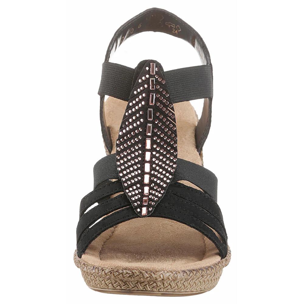 Rieker Sandalette mit Glitzersteinchen verziert online kaufen Neuheiten
